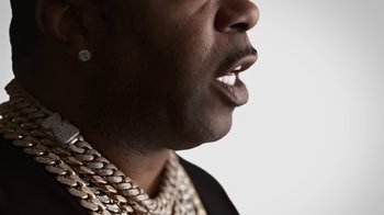 Movie still from “Busta Rhymes - BIG EVERYTHING” (2023) – Extreme Close Up shot, Low angle