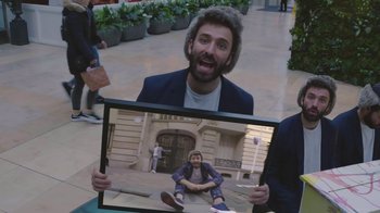 Movie still from “AJR - The DJ Is Crying For Help” (2022), directed by Austin Roa – Medium shot, High angle