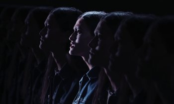 Movie still from “João Borsch - Apaz” (2023), directed by Inês Aires – Close Up shot, Low angle