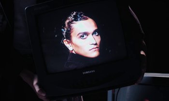 Movie still from “João Borsch - Apaz” (2023), directed by Inês Aires – Extreme Close Up shot, High angle