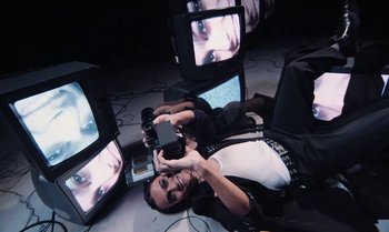 Movie still from “João Borsch - Apaz” (2023), directed by Inês Aires – Medium shot, Overhead angle