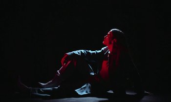 Movie still from “João Borsch - Apaz” (2023), directed by Inês Aires – Medium shot, Low angle
