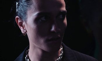 Movie still from “João Borsch - Apaz” (2023), directed by Inês Aires – Close Up shot, Low angle