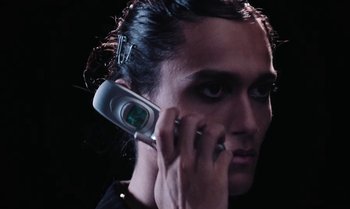 Movie still from “João Borsch - Apaz” (2023), directed by Inês Aires – Extreme Close Up shot, Overhead angle