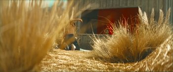 Movie still from “Tyler, The Creator - SORRY NOT SORRY” (2023), directed by Tyler Okonma – Extreme Wide shot, Low angle