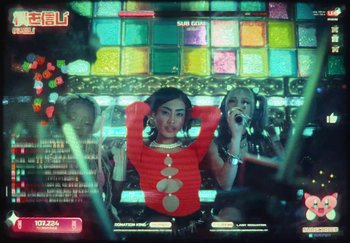 Movie still from “AJ Tracey - Wifey Riddim 4” (2024), directed by Late Milk – Medium shot, Over the shoulder angle