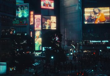 Movie still from “AJ Tracey - Wifey Riddim 4” (2024), directed by Late Milk – Extreme Wide shot, High angle