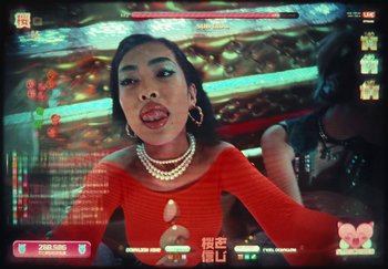 Movie still from “AJ Tracey - Wifey Riddim 4” (2024), directed by Late Milk – Close Up shot, Low angle