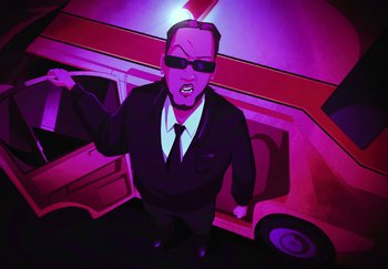 Movie still from “AJ Tracey - Wifey Riddim 4” (2024), directed by Late Milk – Extreme Close Up shot, Low angle