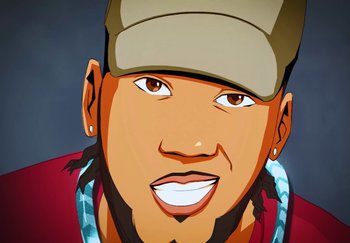 Movie still from “AJ Tracey - Wifey Riddim 4” (2024), directed by Late Milk – Extreme Close Up shot, Overhead angle