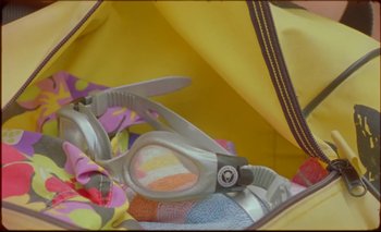 Movie still from “Nu Genea with Célia Kameni - Marechià” (2021), directed by Guido Lombardi – Extreme Close Up shot, High angle