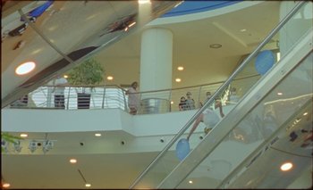 Movie still from “Nu Genea with Célia Kameni - Marechià” (2021), directed by Guido Lombardi – Extreme Wide shot, Low angle