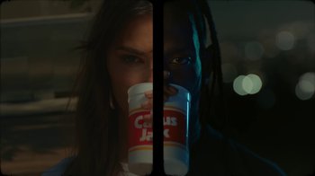 Movie still from “Travis Scott - I KNOW ?” (2024), directed by Travis Scott – Extreme Close Up shot, Low angle