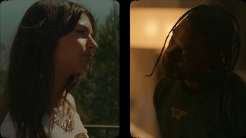 Movie still from “Travis Scott - I KNOW ?” (2024), directed by Travis Scott – Close Up shot, Low angle