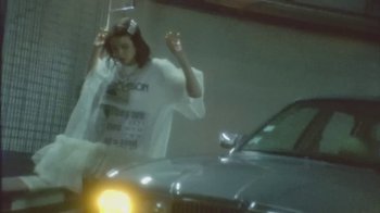 Movie still from “Lolo Zouaï - Moi + Look at Us” (2020), directed by Piotr Lebryk – Medium shot, Low angle