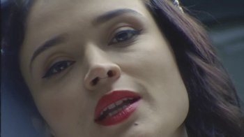 Movie still from “Lolo Zouaï - Moi + Look at Us” (2020), directed by Piotr Lebryk – Extreme Close Up shot, Low angle