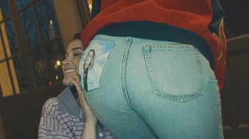 Movie still from “Lolo Zouaï - Moi + Look at Us” (2020), directed by Piotr Lebryk – Extreme Close Up shot, Over the shoulder angle