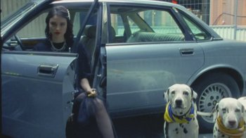 Movie still from “Lolo Zouaï - Moi + Look at Us” (2020), directed by Piotr Lebryk – Medium shot, High angle