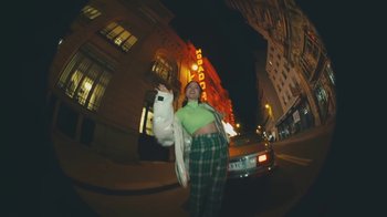 Movie still from “Lolo Zouaï - Moi + Look at Us” (2020), directed by Piotr Lebryk – Wide shot, Low angle
