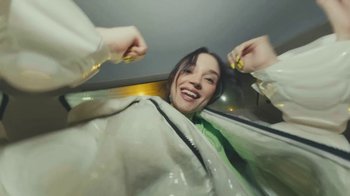 Movie still from “Lolo Zouaï - Moi + Look at Us” (2020), directed by Piotr Lebryk – Extreme Close Up shot, Low angle