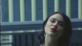 Movie still from “Lolo Zouaï - Moi + Look at Us” (2020), directed by Piotr Lebryk – Close Up shot, Low angle