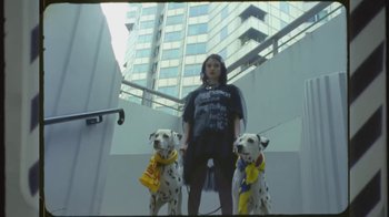 Movie still from “Lolo Zouaï - Moi + Look at Us” (2020), directed by Piotr Lebryk – Wide shot, Low angle