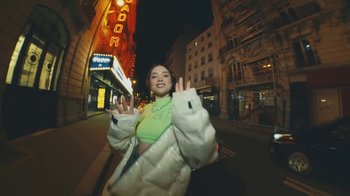 Movie still from “Lolo Zouaï - Moi + Look at Us” (2020), directed by Piotr Lebryk – Medium shot, Low angle