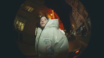 Movie still from “Lolo Zouaï - Moi + Look at Us” (2020), directed by Piotr Lebryk – Medium shot, Low angle