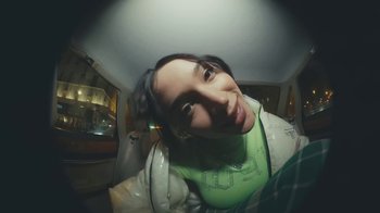 Movie still from “Lolo Zouaï - Moi + Look at Us” (2020), directed by Piotr Lebryk – Close Up shot, Low angle