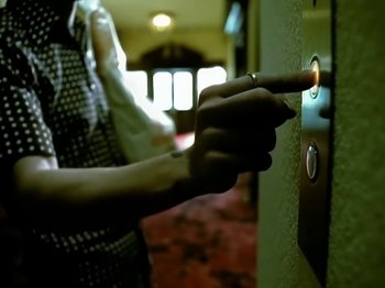 Movie still from “Foo Fighters - Monkey Wrench” (2009), directed by Dave Grohl – Extreme Close Up shot, High angle