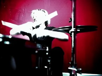 Movie still from “Foo Fighters - Monkey Wrench” (2009), directed by Dave Grohl – Extreme Close Up shot, Low angle