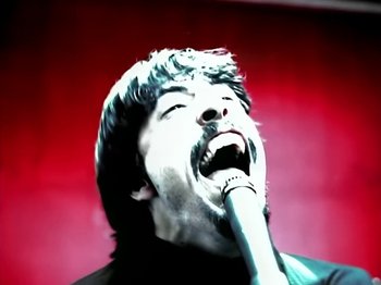 Movie still from “Foo Fighters - Monkey Wrench” (2009), directed by Dave Grohl – Extreme Close Up shot, Low angle