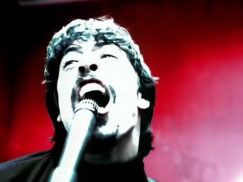 Movie still from “Foo Fighters - Monkey Wrench” (2009), directed by Dave Grohl – Extreme Close Up shot, Low angle