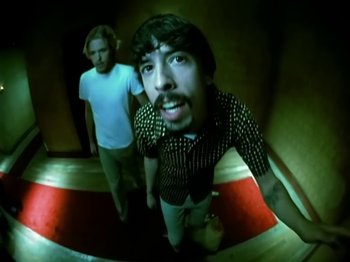 Movie still from “Foo Fighters - Monkey Wrench” (2009), directed by Dave Grohl – Close Up shot, Low angle