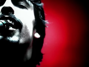 Movie still from “Foo Fighters - Monkey Wrench” (2009), directed by Dave Grohl – Extreme Close Up shot, Low angle