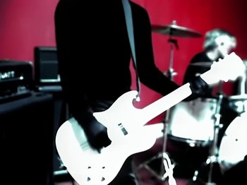 Movie still from “Foo Fighters - Monkey Wrench” (2009), directed by Dave Grohl – Medium shot, Low angle