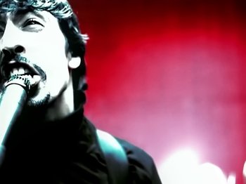 Movie still from “Foo Fighters - Monkey Wrench” (2009), directed by Dave Grohl – Extreme Close Up shot, Low angle