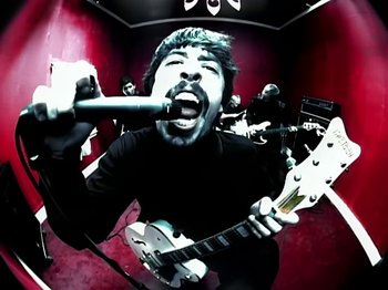 Movie still from “Foo Fighters - Monkey Wrench” (2009), directed by Dave Grohl – Extreme Close Up shot, Low angle