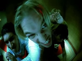 Movie still from “Foo Fighters - Monkey Wrench” (2009), directed by Dave Grohl – Close Up shot, Overhead angle