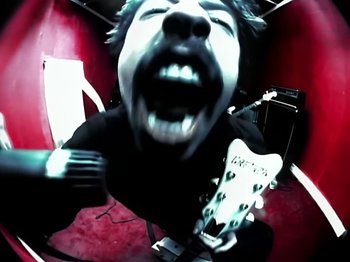 Movie still from “Foo Fighters - Monkey Wrench” (2009), directed by Dave Grohl – Extreme Close Up shot, Low angle