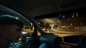 Movie still from “Everyone You Know - The Drive” (2019), directed by Silent Tapes – Medium shot, Low angle
