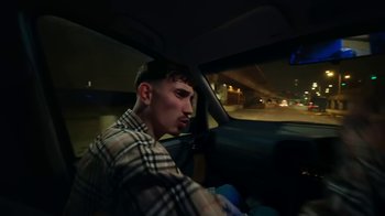 Movie still from “Everyone You Know - The Drive” (2019), directed by Silent Tapes – Close Up shot, Over the shoulder angle