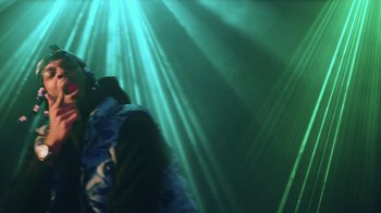 Movie still from “Armani White - BILLIE EILISH.” (2022), directed by Davey Robinson – Medium shot, Low angle