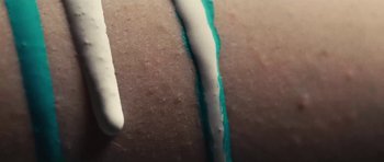 Movie still from “Ant Antic - Whoop!” (2019), directed by Jetski – Extreme Close Up shot, Overhead angle