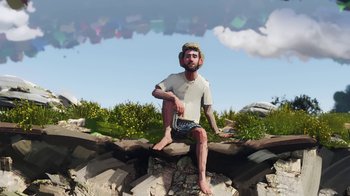 Movie still from “AJR - Maybe Man” (2024), directed by Edoardo Ranaboldo – Wide shot, Low angle