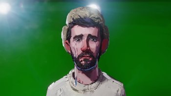 Movie still from “AJR - Maybe Man” (2024), directed by Edoardo Ranaboldo – Extreme Close Up shot, Low angle