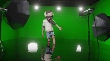 Movie still from “AJR - Maybe Man” (2024), directed by Edoardo Ranaboldo – Wide shot, Low angle