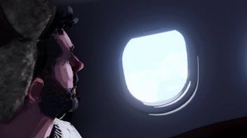 Movie still from “AJR - Maybe Man” (2024), directed by Edoardo Ranaboldo – Extreme Close Up shot, Low angle