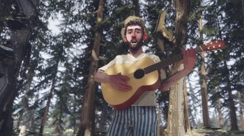 Movie still from “AJR - Maybe Man” (2024), directed by Edoardo Ranaboldo – Medium shot, Low angle