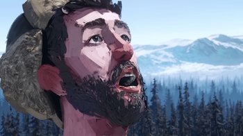 Movie still from “AJR - Maybe Man” (2024), directed by Edoardo Ranaboldo – Extreme Close Up shot, Low angle